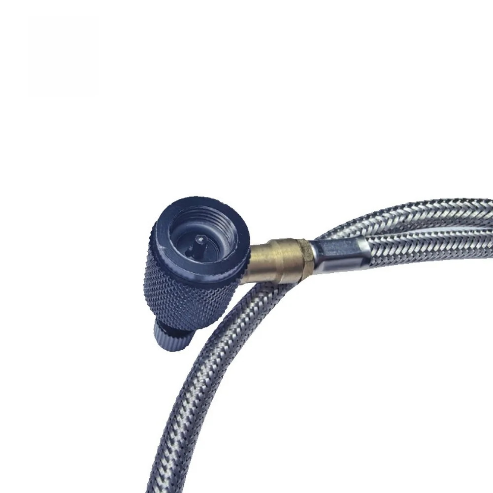 Camping Cooking Canister - 1m Black Stove Adapter Hose for