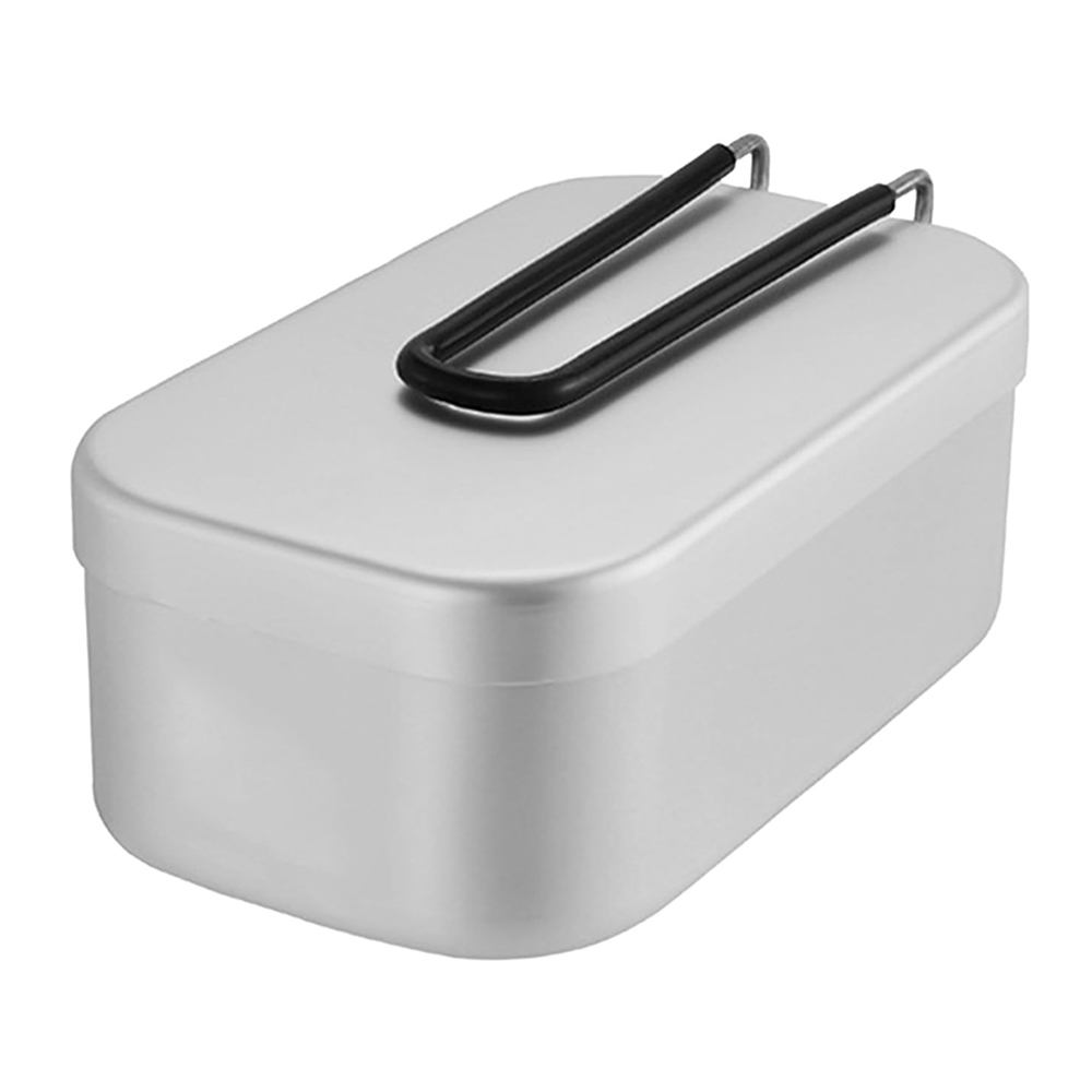 Camping Cooking Container - 800ML Aluminum Lunch Boxes Outdoor Camping