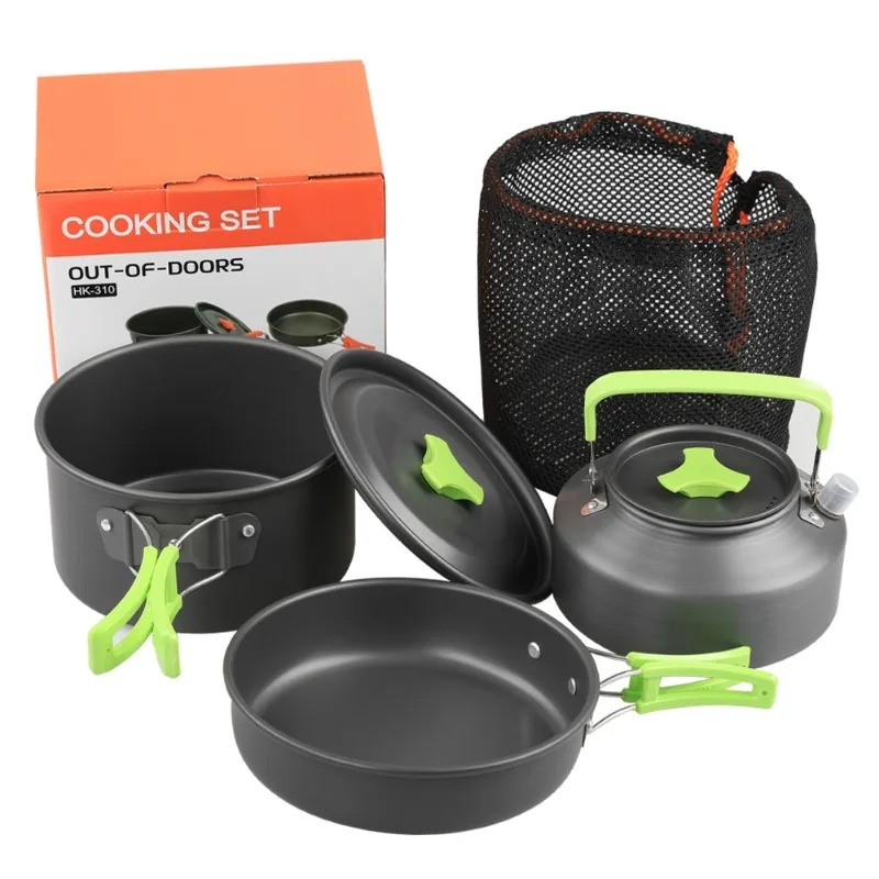 Camping Cooking Pot Set - Camping Cooking Set, Outdoor Kitchenware Set,