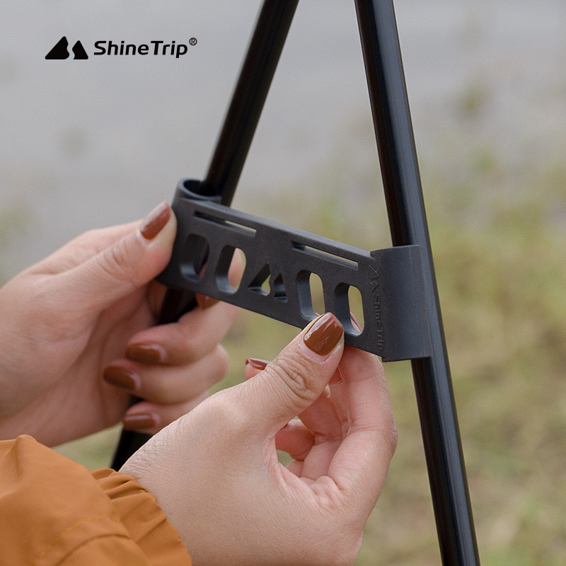 Camping Cooking Utensil Holder - Shine Trip Outdoor Camping Triangle Shelf