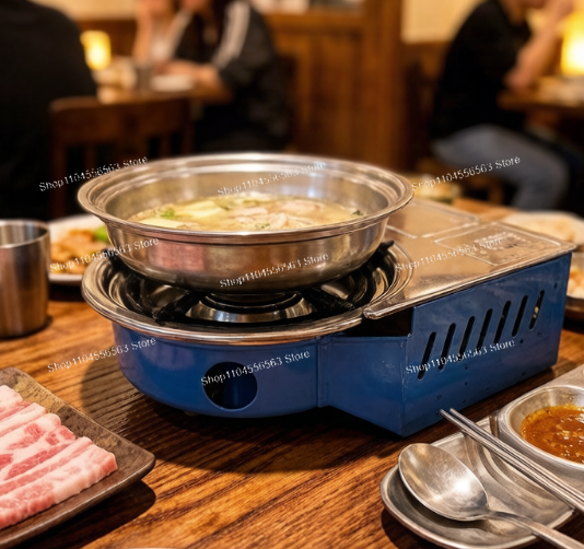 Camping Cooking Canister - Portable Gas Stove with Canister for