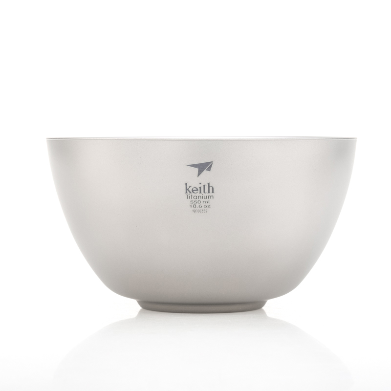 Camping Cooking Container - Keith Titanium Double Wall Bowls Soup