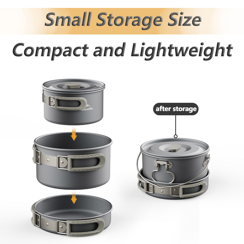 Naturehike Camping Cookware Ki - Camping Cooking Set Jetboil ulasan dan harga