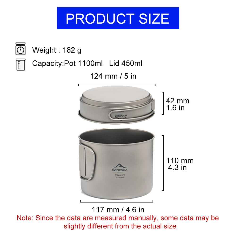 Widesea Ultralight Titanium Ca - Camping Cooking Pot Set ulasan dan harga