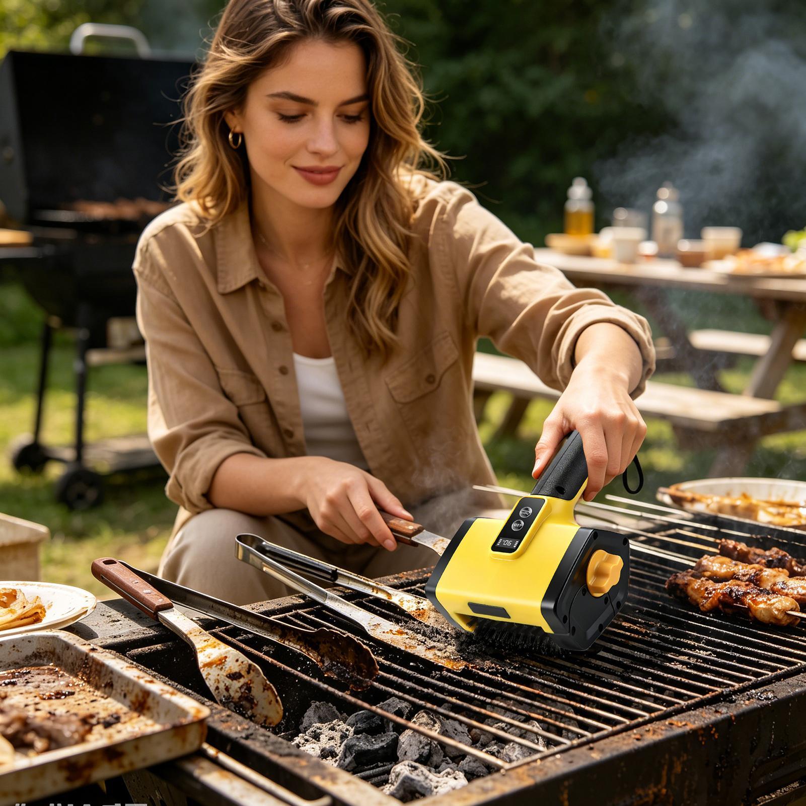 Electric Grill Cleaner 2 Power - Camping Cooking Grate ulasan dan harga
