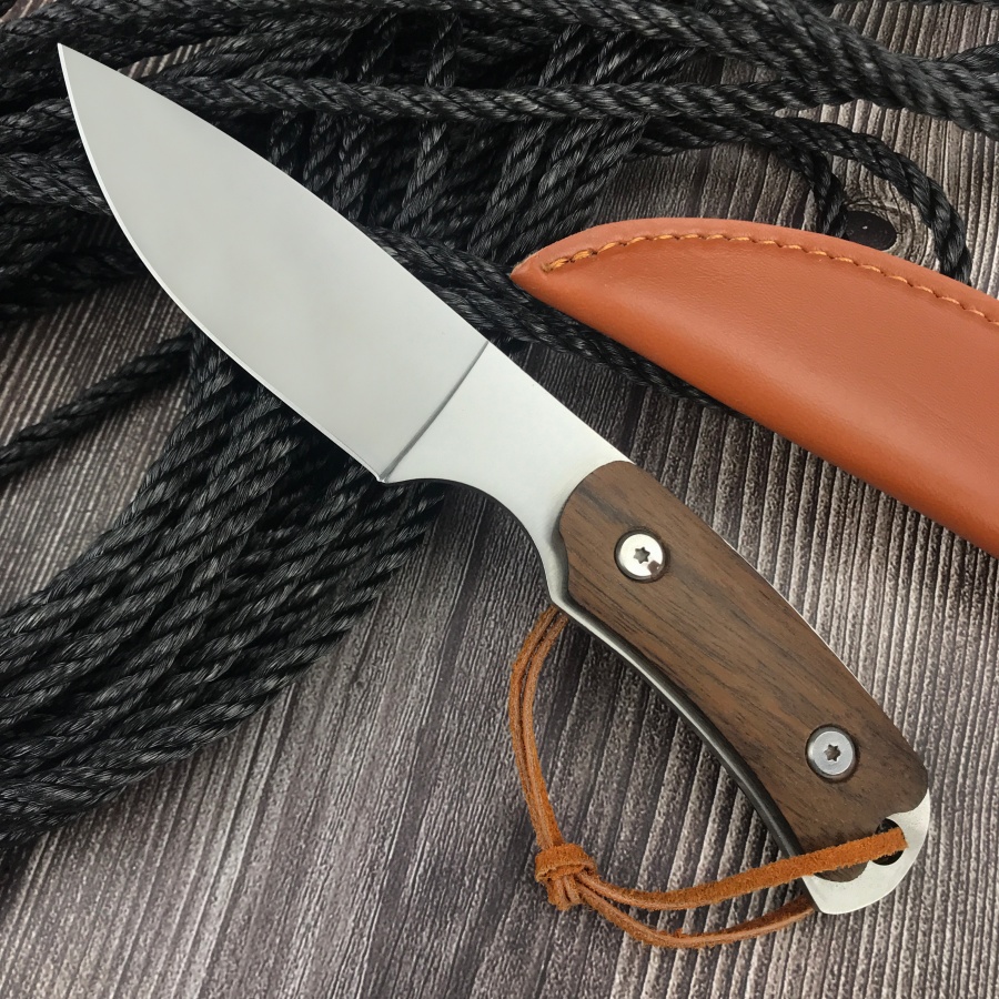 Handmade Lightweight Wood Hand - Camping Cooking Knife With Sheath ulasan dan harga