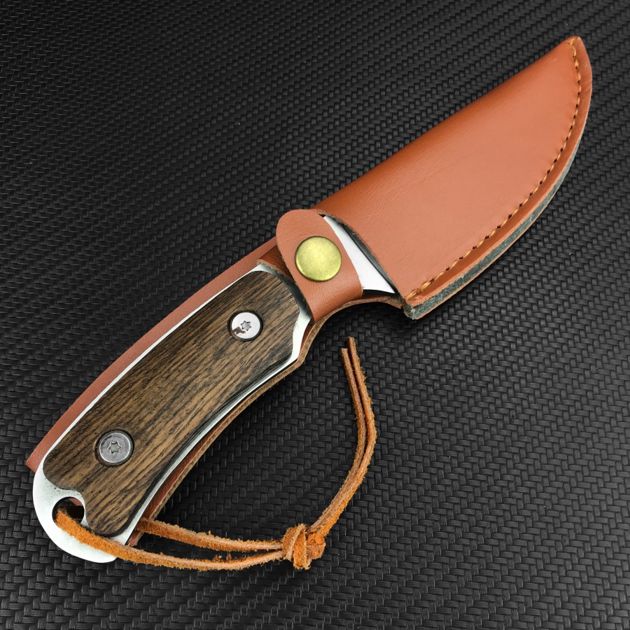 Handmade Lightweight Wood Hand - Camping Cooking Knife With Sheath ulasan dan harga