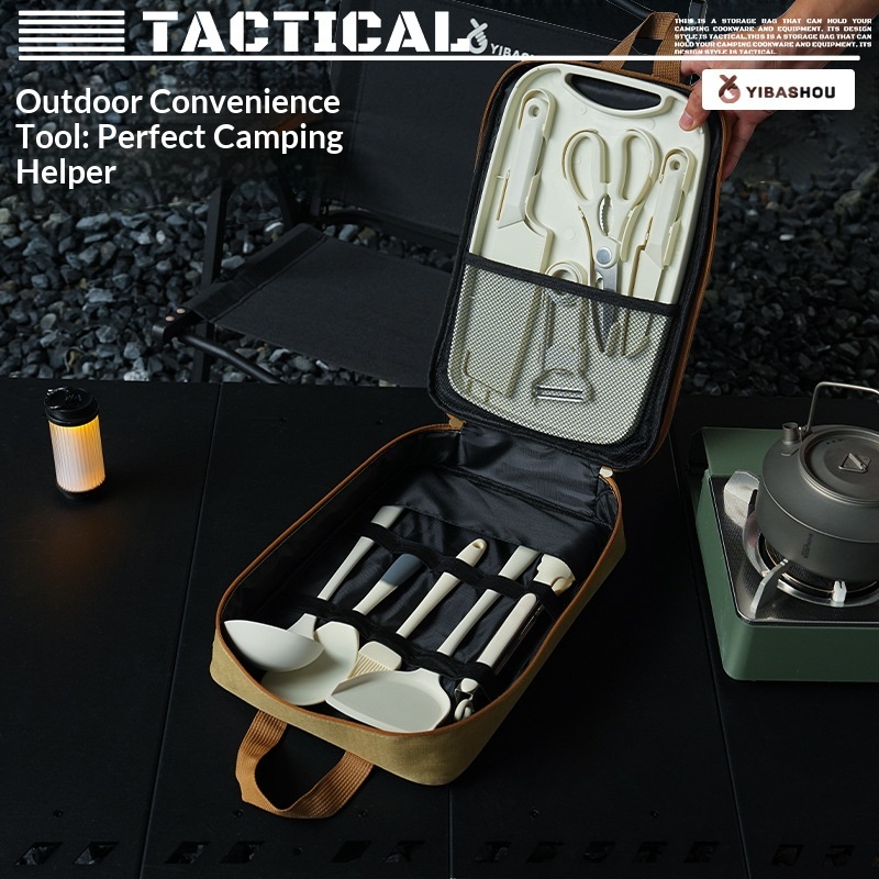 Portable 9Pcs Camping Kitchenw - Camping Cooking Set Jetboil ulasan dan harga