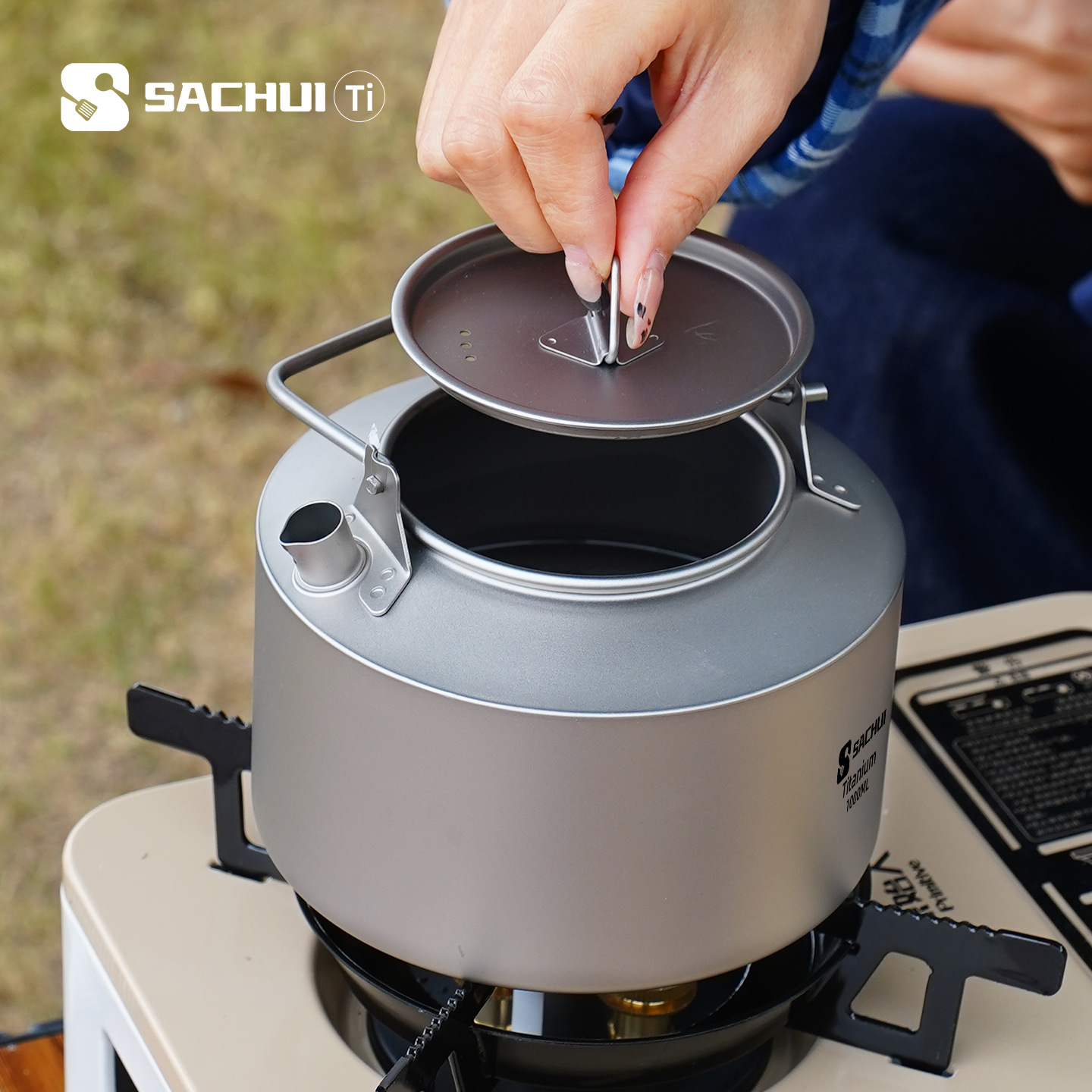 1000ML Pure Titanium Kettle Ou - Camping Outdoor Cooking Equipment ulasan dan harga