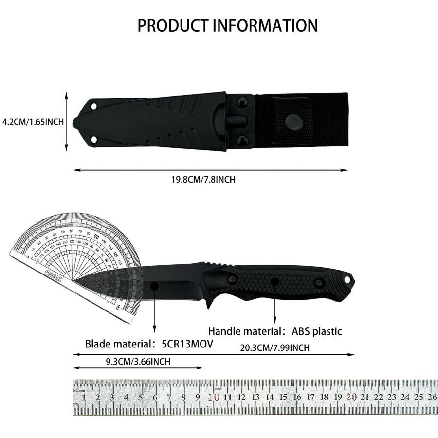 High-quality Outdoor Emergency - Camping Cooking Knife With Sheath ulasan dan harga