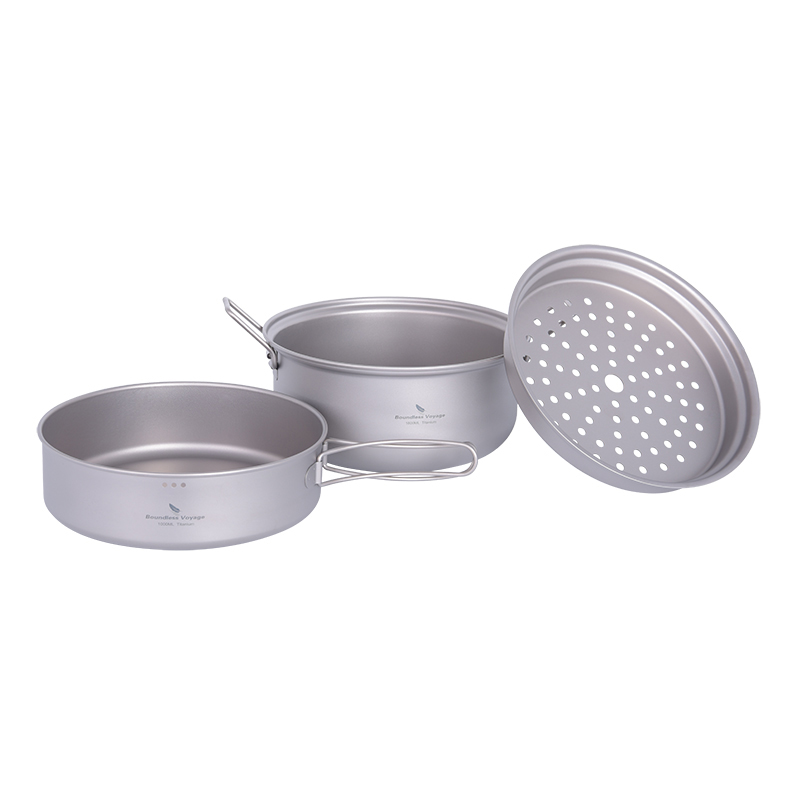 Boundless Voyage Titanium Stea - Camping Cooking Pot Set ulasan dan harga