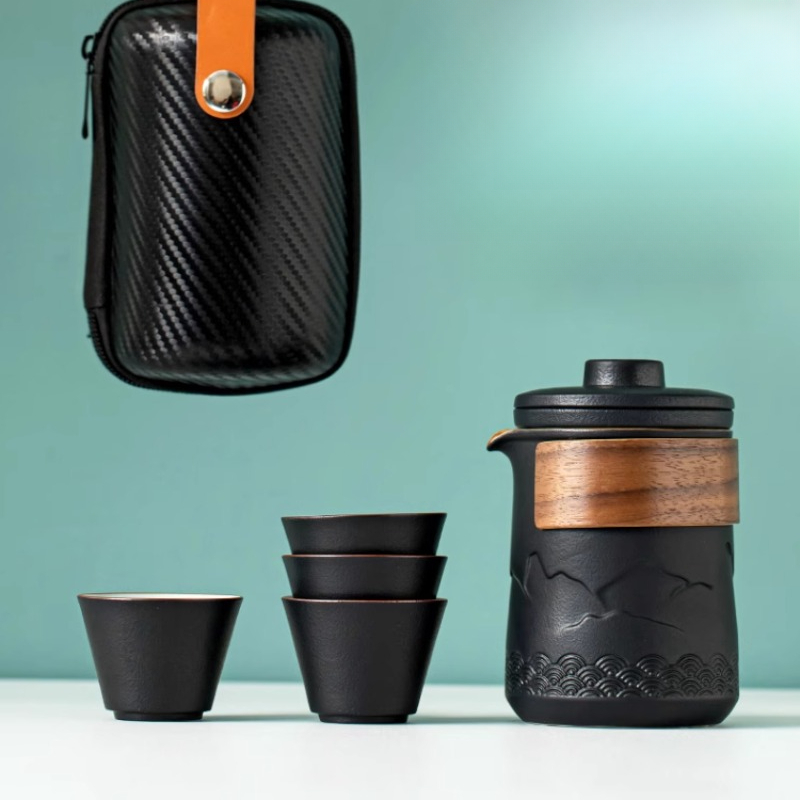 Portable Travel Tea Set One Po - Camping Cooking Utensil Set ulasan dan harga