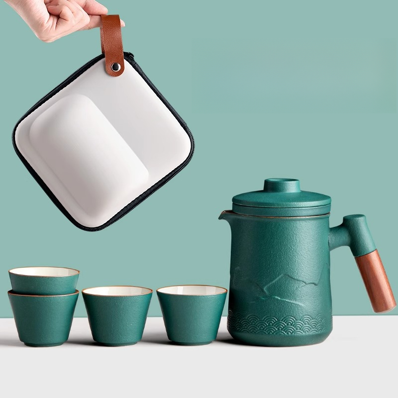 Portable Travel Tea Set One Po - Camping Cooking Utensil Set ulasan dan harga