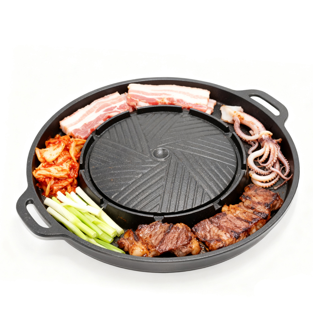 KOSUN Korean BBQ Grill Pan 2 i - Cooking Outdoor Camping ulasan dan harga