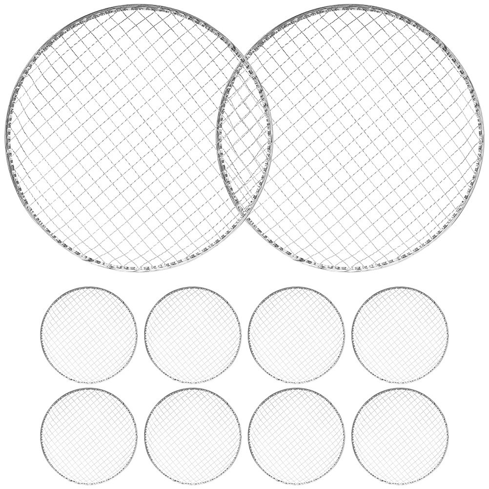 10Pcs Bbq Grill Mesh Fire Pit  - Camping Cooking Fire ulasan dan harga
