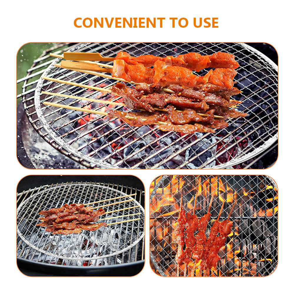 10Pcs Bbq Grill Mesh Fire Pit  - Camping Cooking Fire ulasan dan harga