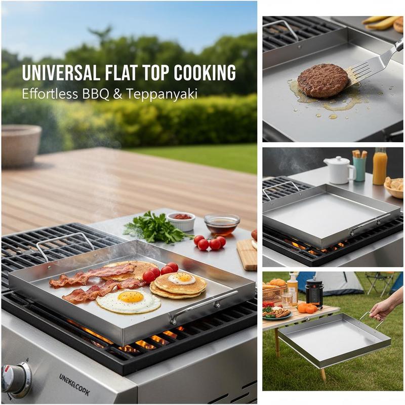 Universal Flat Top Griddle 18x - Camping Outdoor Cooking Equipment ulasan dan harga