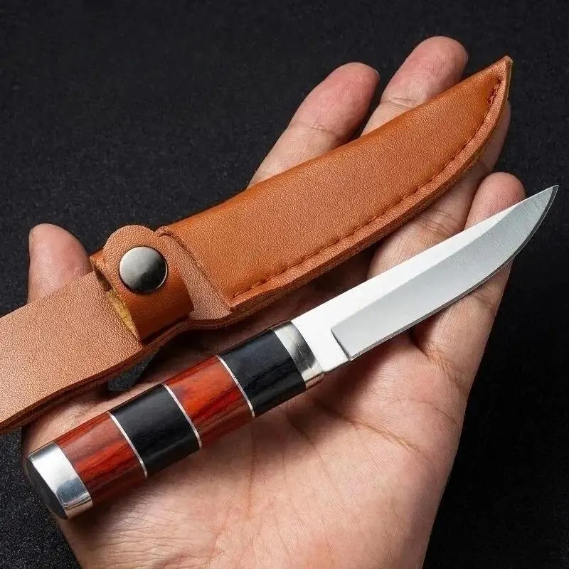 Premium Stainless Steel BBQ Kn - Camping Cooking Knife With Sheath ulasan dan harga