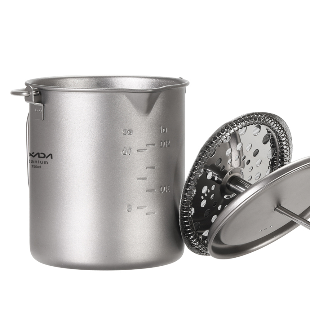 Ti Coffee Cup Lixada 750ml Tit - Camping Cooking Pot With Lid ulasan dan harga