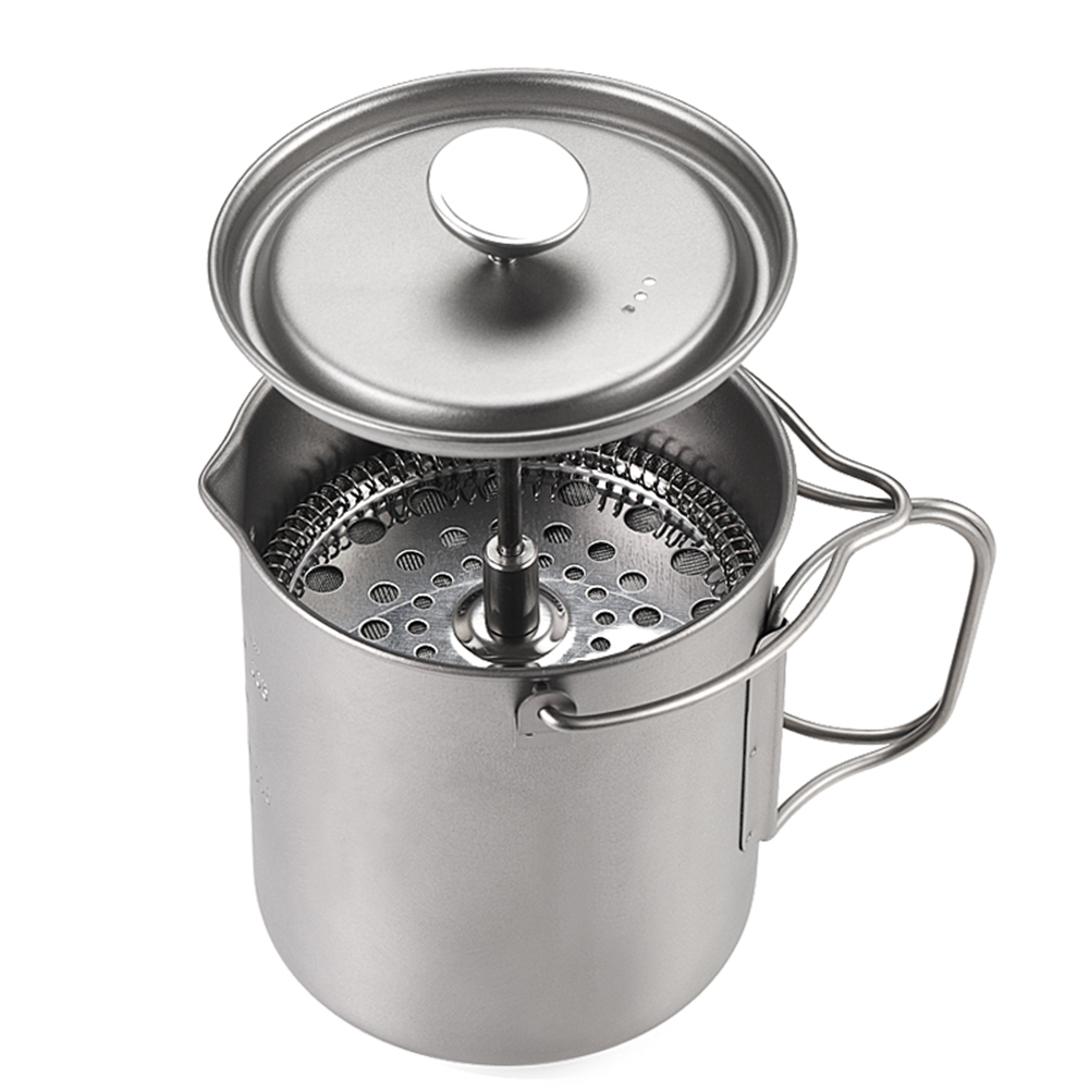 Ti Coffee Cup Lixada 750ml Tit - Camping Cooking Pot With Lid ulasan dan harga