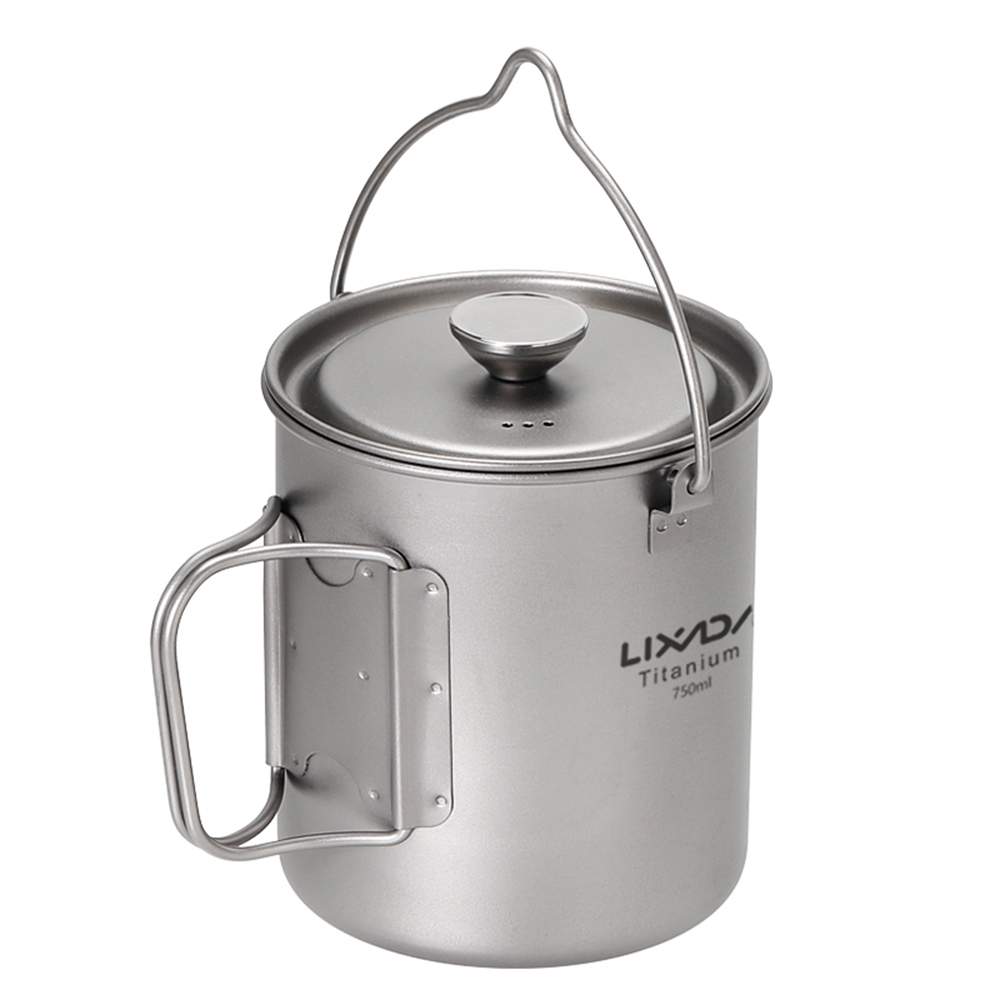 Ti Coffee Cup Lixada 750ml Tit - Camping Cooking Pot With Lid ulasan dan harga