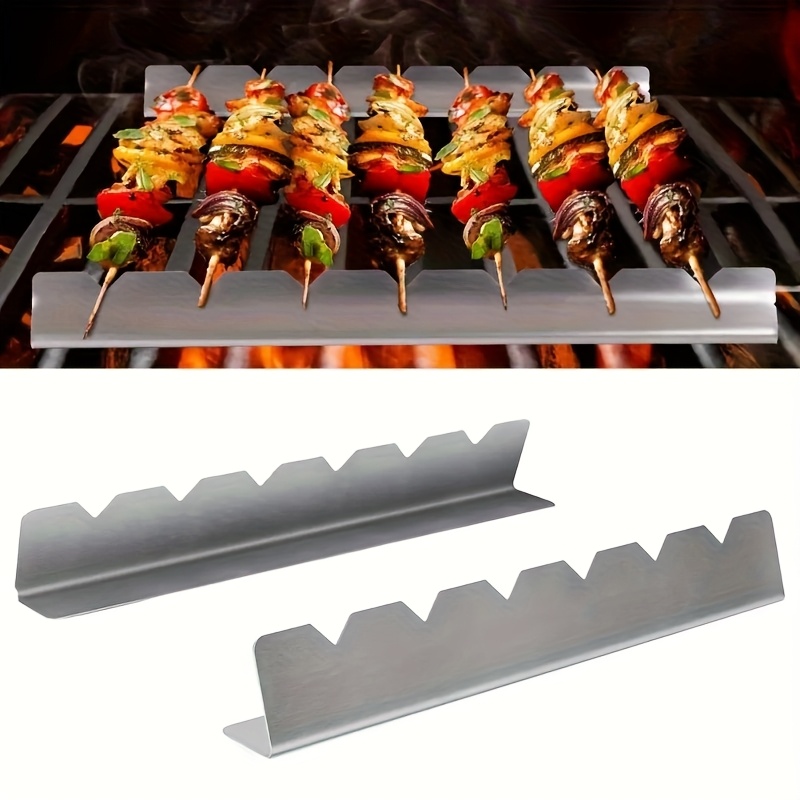 2pcs Kebab Rack Kebab Stands S - Camping Cooking Utensil Holder ulasan dan harga