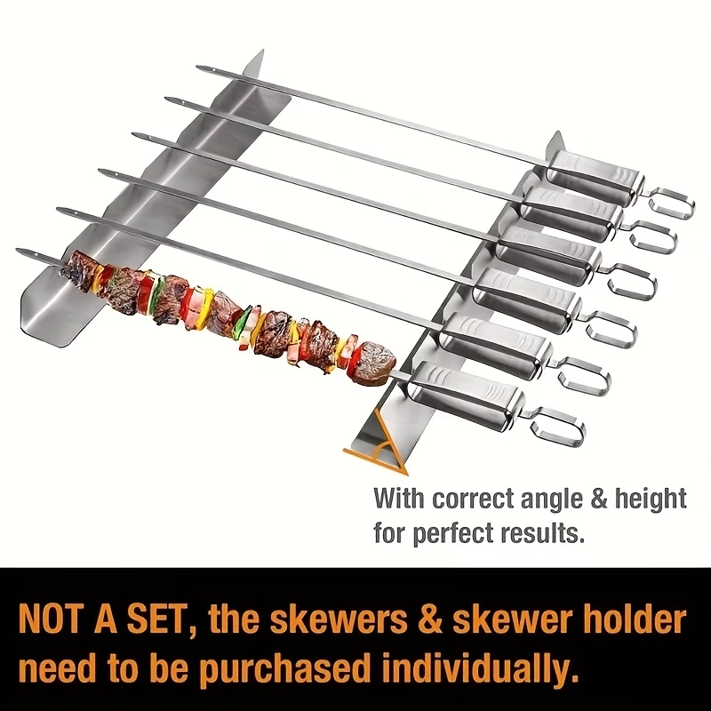 2 Pcs Stainless Steel Kebab Sk - Camping Cooking Utensil Holder ulasan dan harga