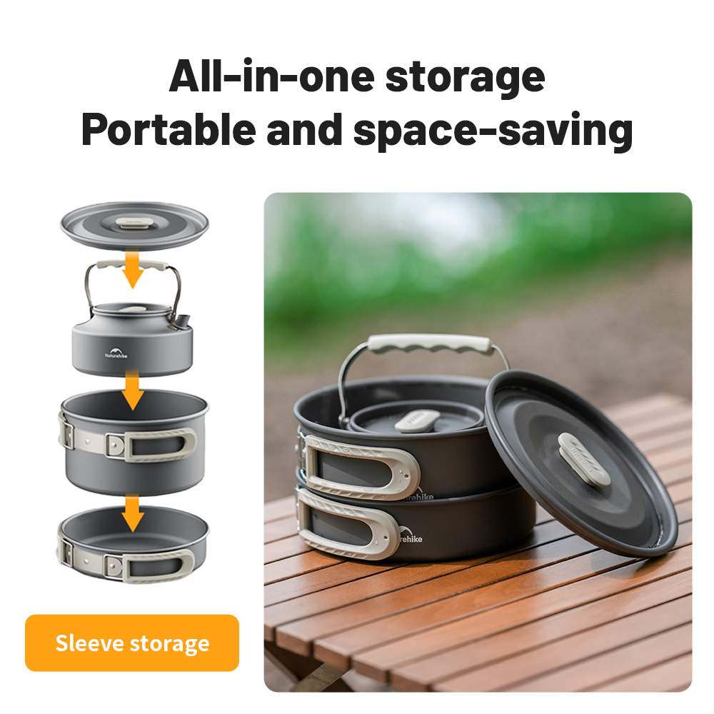 Naturehike Camping Cookware Ki - Camping Cooking Set Jetboil ulasan dan harga