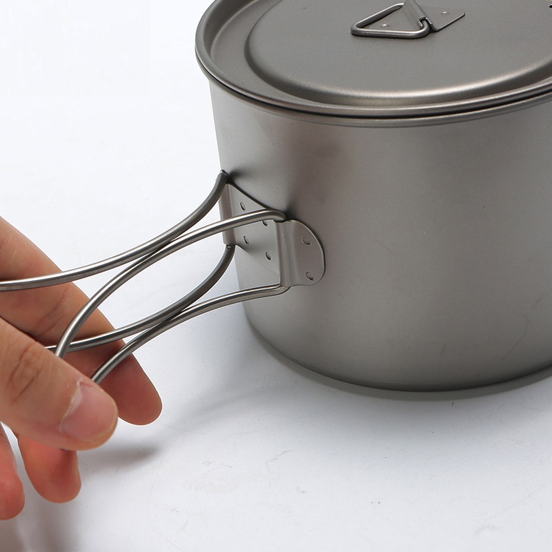 Outdoor Picnic Titanium Cookin - Camping Cooking Ware ulasan dan harga