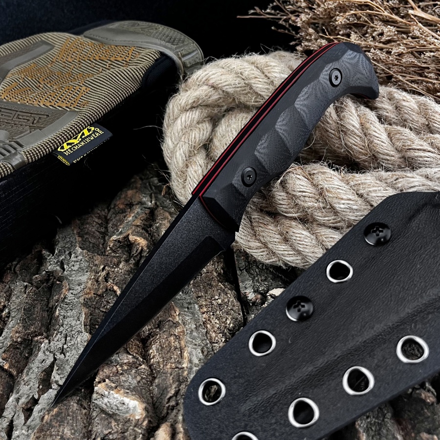Handmade G10 Handle Outdoor Ca - Camping Cooking Knife With Sheath ulasan dan harga
