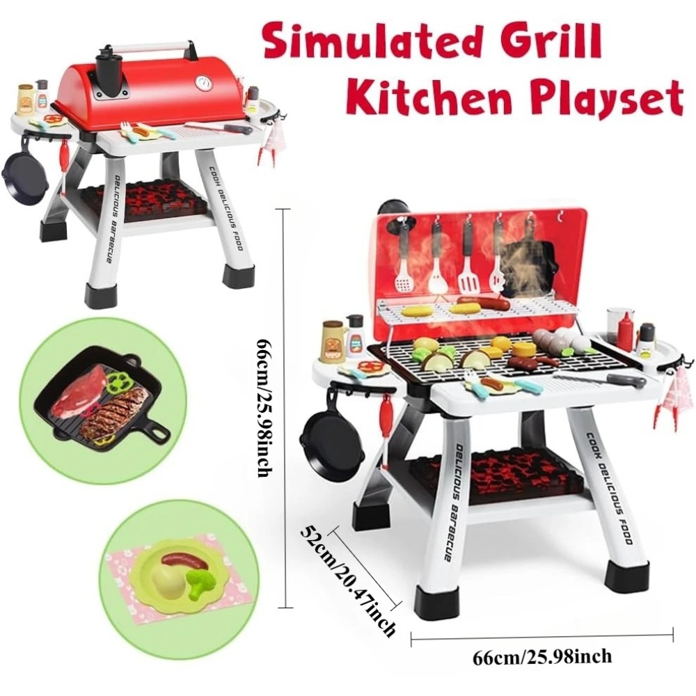 Barbecue Grill Toy Set Kids BB - Camping Cooking Gifts ulasan dan harga