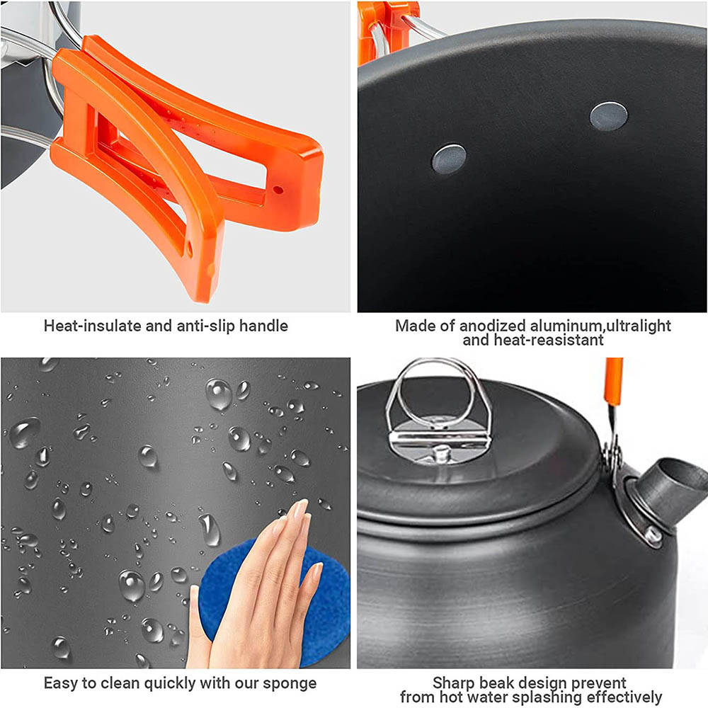 1pcs/1set Camping Cookware Kit - Camping Cooking Ware ulasan dan harga