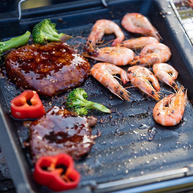 Outdoors Thick Square Grill Pa - Camping Cooking Ware ulasan dan harga