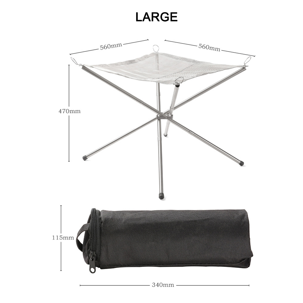 Portable Camping Fire Pit Gril - Camping Cooking Grate ulasan dan harga