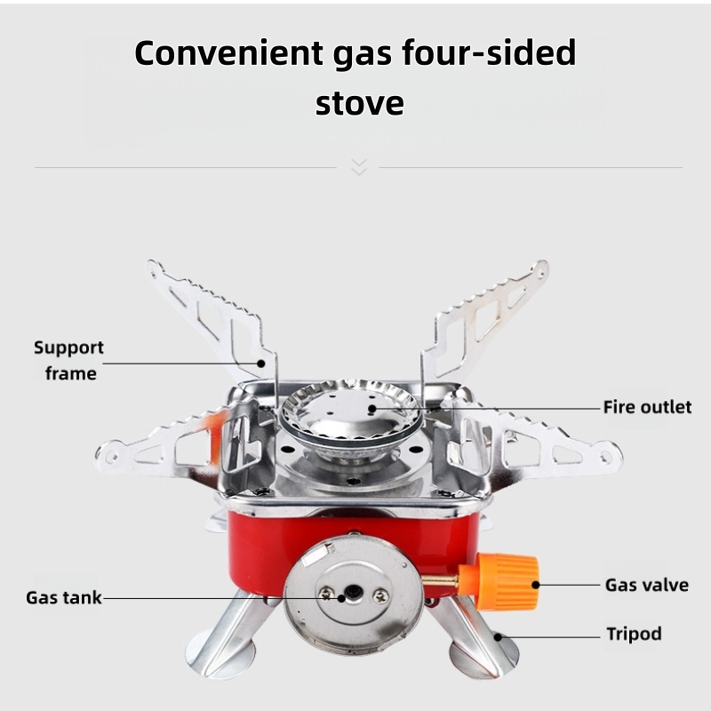 Outdoor Mini Square Stove Camp - Camping Cooking Grate ulasan dan harga