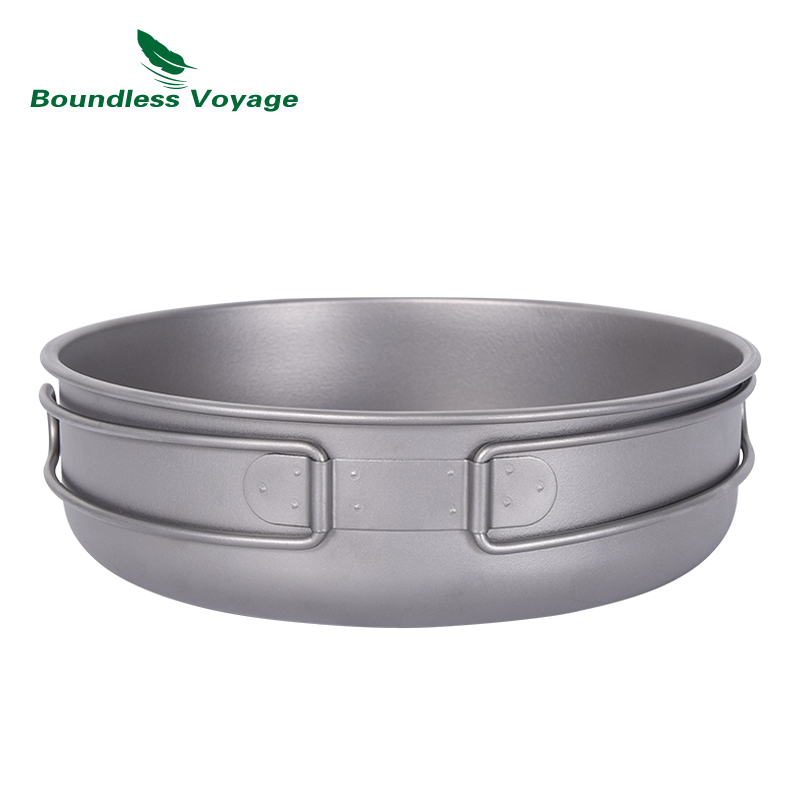 Boundless Voyage Titanium Non- - Camping Cooking Pot With Lid ulasan dan harga