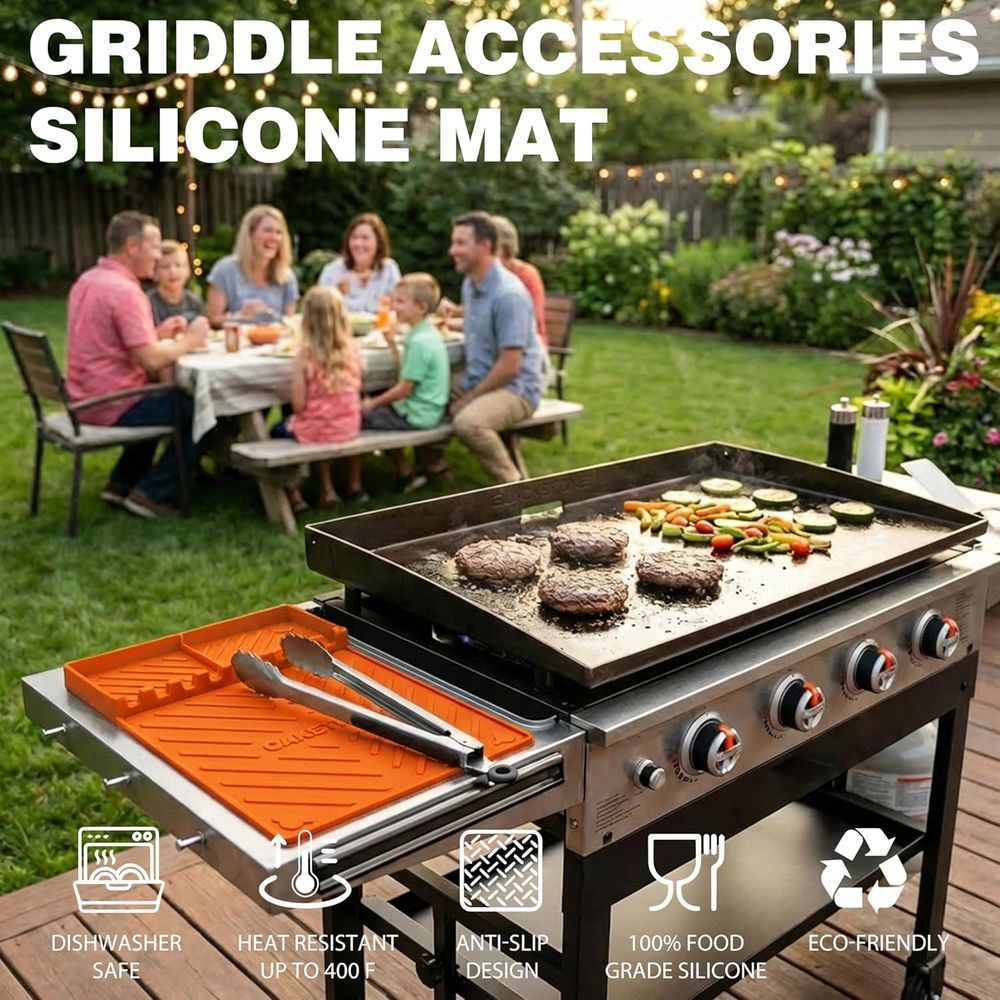 Silicone Grill Mats or Griddle - Cooking Outdoor Camping ulasan dan harga