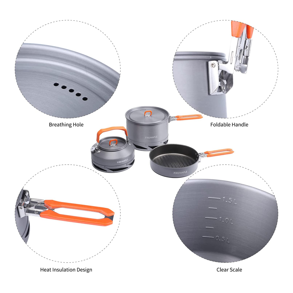 Fire Maple Camping Cookware Ut - Camping Cooking Set Jetboil ulasan dan harga