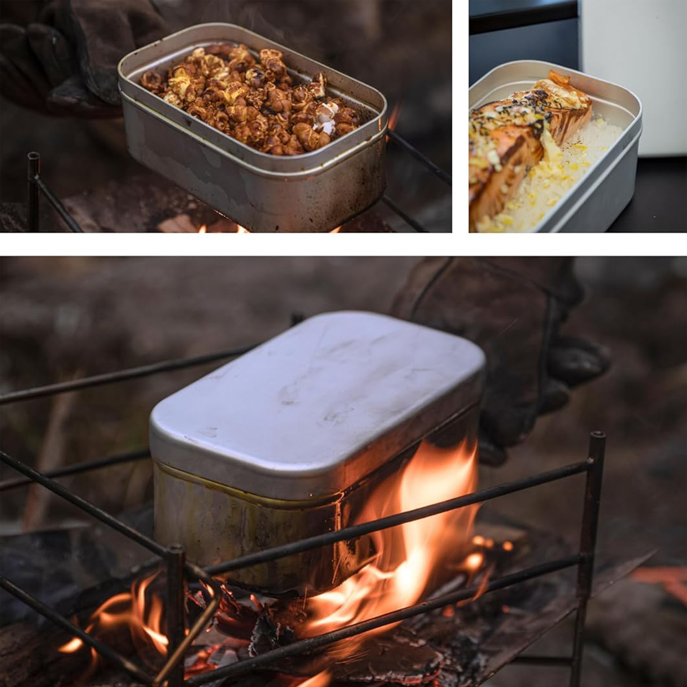 Foldable Bento Box Handle, Lun - Camping Outdoor Cooking Equipment ulasan dan harga