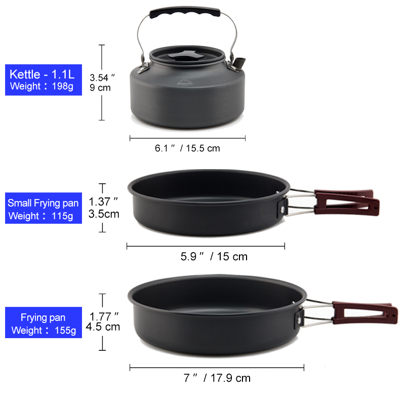Widesea Camping Cookware Set O - Camping Cooking Set Jetboil ulasan dan harga