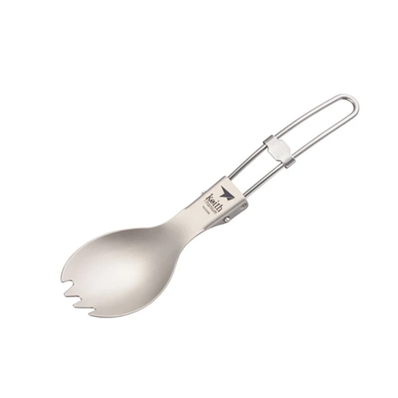 Keith Titanium Spork Foldable  - Camping Cooking Ware ulasan dan harga