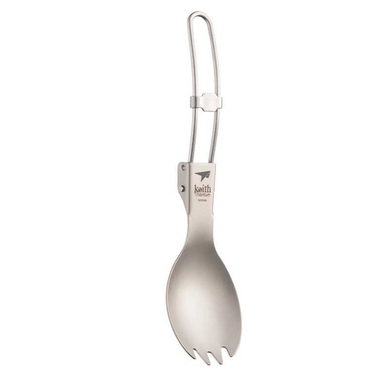 Keith Titanium Spork Foldable  - Camping Cooking Ware ulasan dan harga