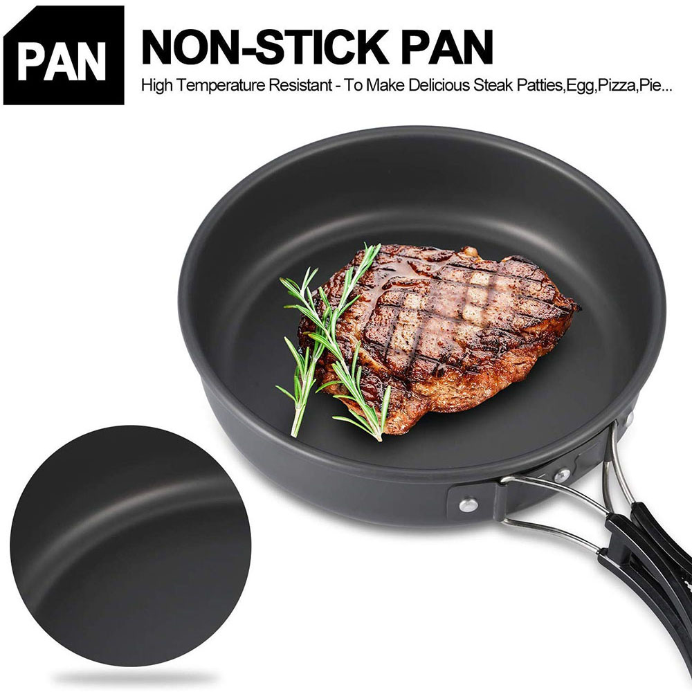 Outdoor Camping Cookware Set M - Camping Cooking Pot Set ulasan dan harga