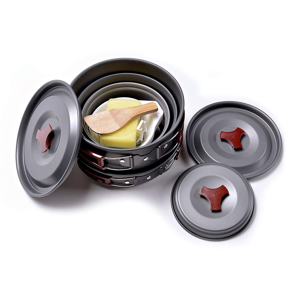 Outdoor Camping Cookware Kit N - Camping Cooking Pot Set ulasan dan harga