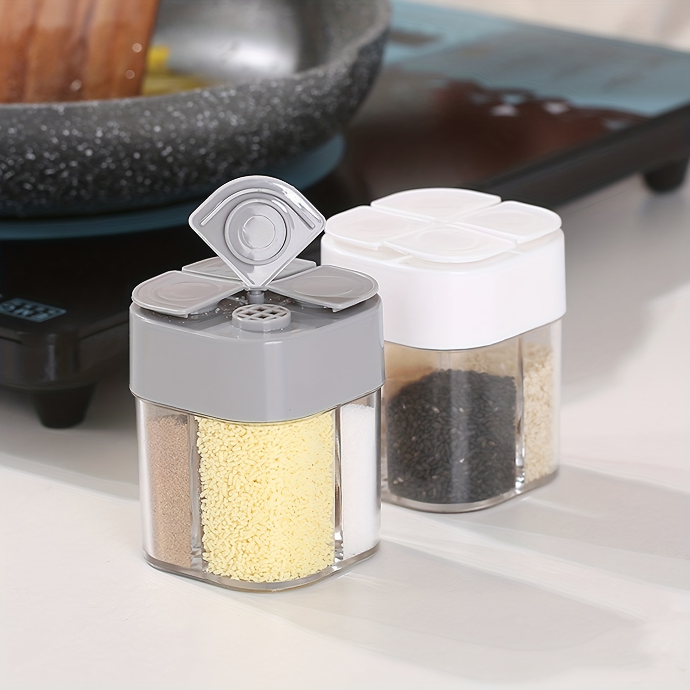4in1 Camping Seasoning Shaker  - Camping Cooking Container ulasan dan harga