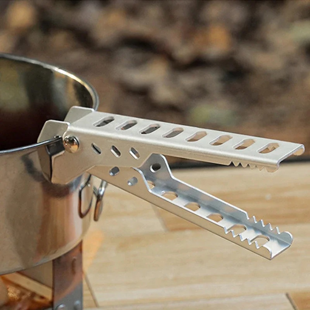Aluminium Anti-hot Alloy Clip  - Camping Cooking Utensil Holder ulasan dan harga