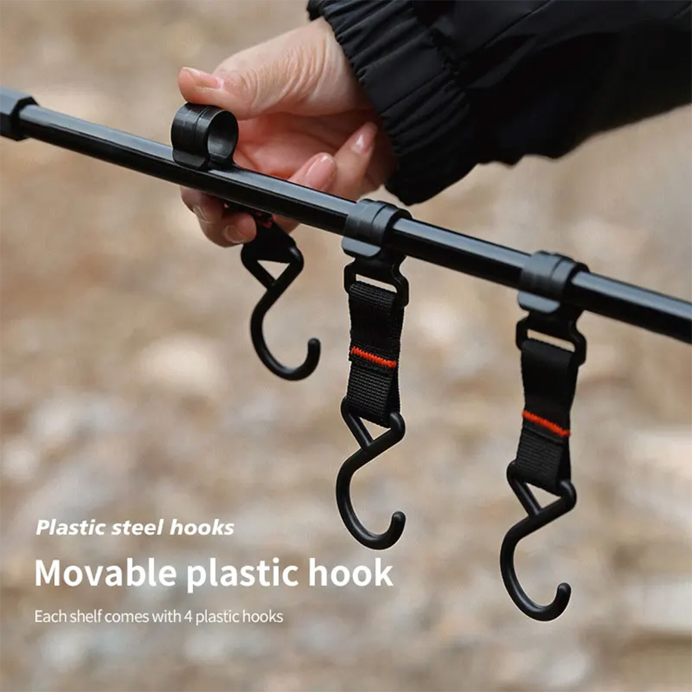 1Set Camping Portable Shelf La - Camping Cooking Utensil Holder ulasan dan harga