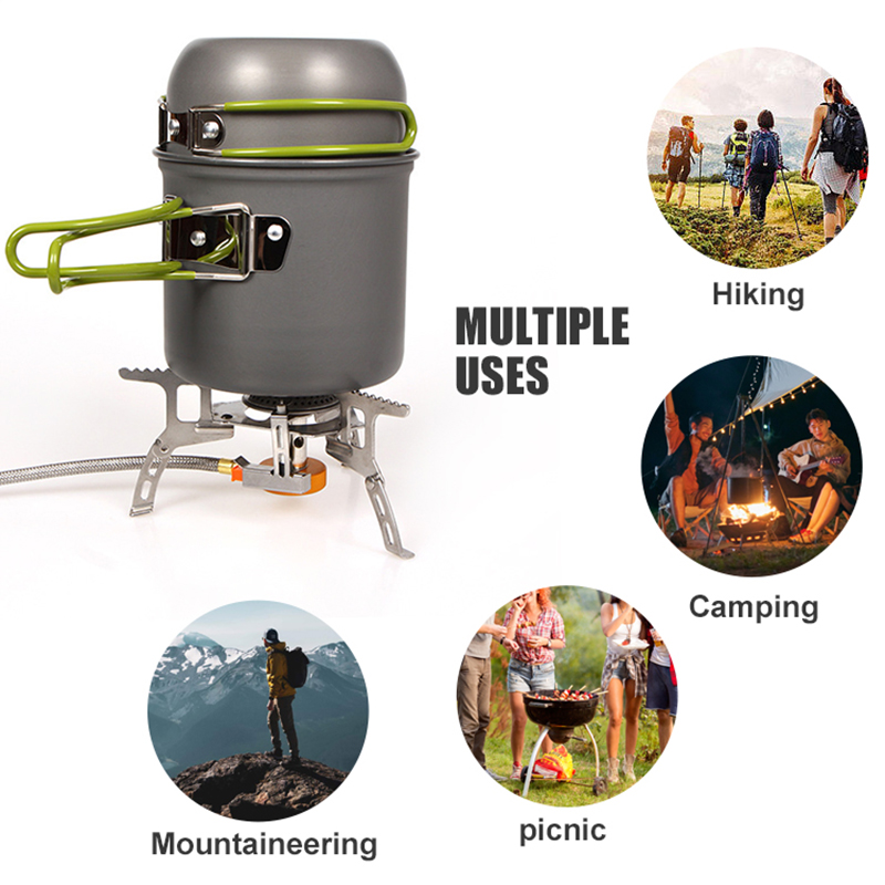 WESTTUNE Camping Pot Hiking Co - Camping Cooking Set Jetboil ulasan dan harga