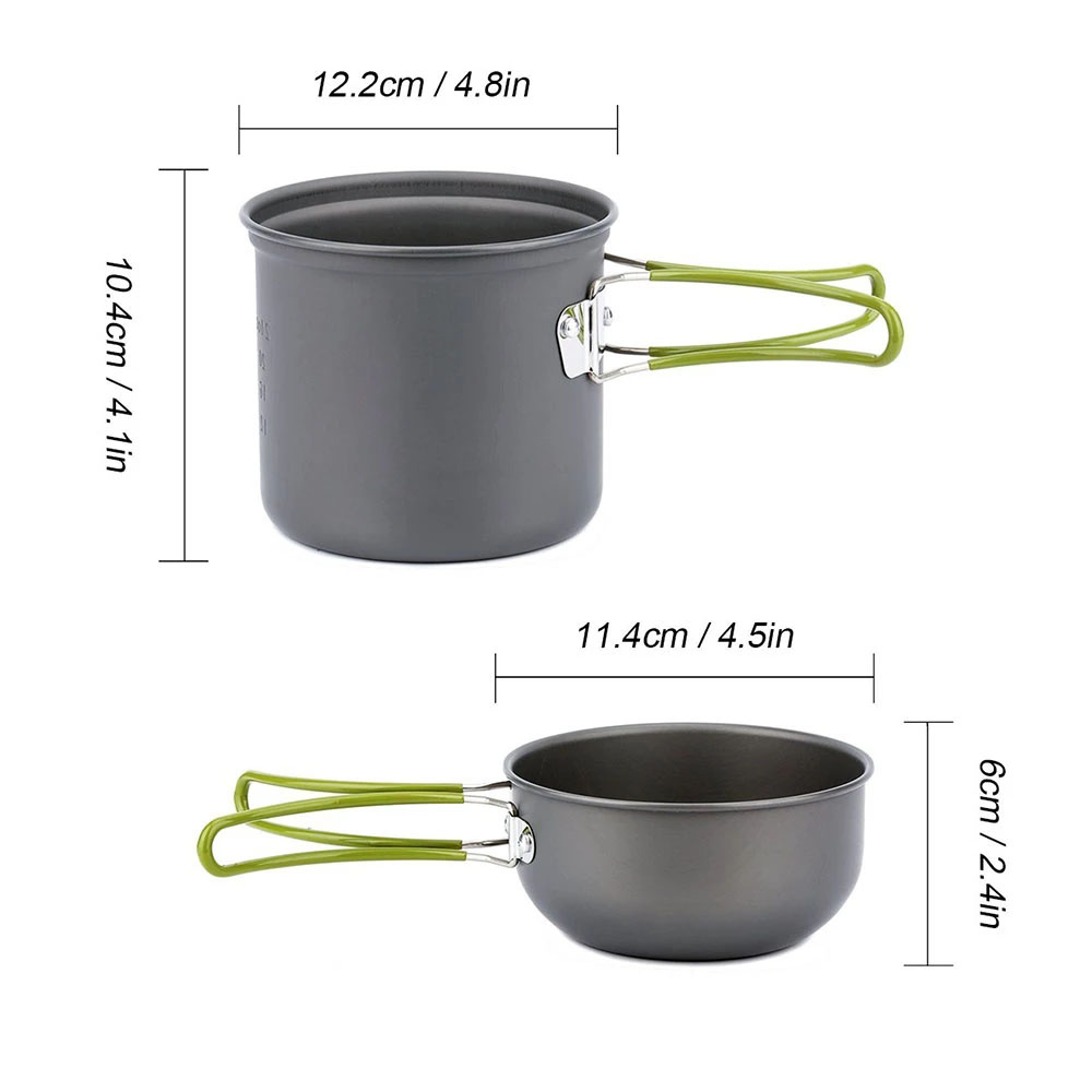 Camping Cookware Kit with Stov - Camping Cooking Pot Set ulasan dan harga