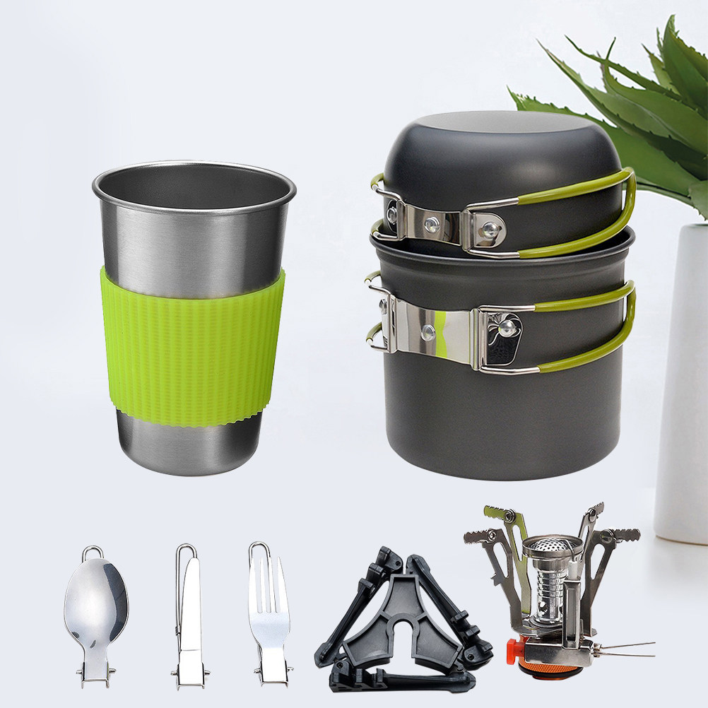 Outdoor Camping Cookware Set L - Camping Cooking Pot Set ulasan dan harga